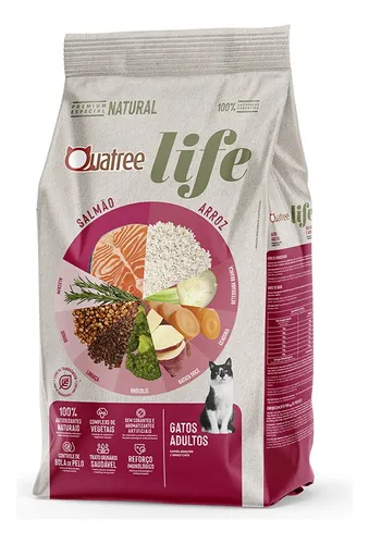 Ração Quatree Life Gatos Adultos 10kg thumbnail
