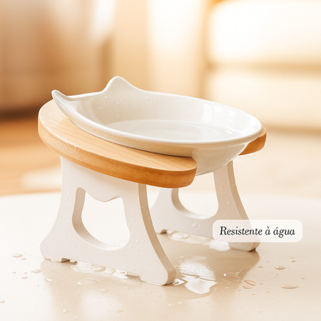 Comedouro Elevado Cerâmica Ergonômico thumbnail