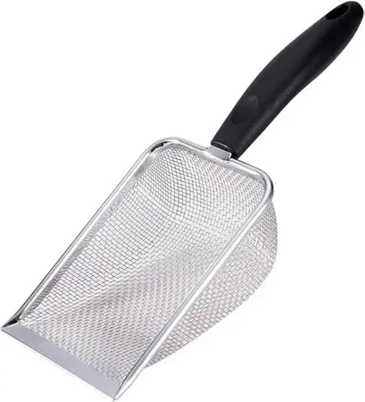 Pá Higiênica de Areia para Gatos Peneira Aço Inox thumbnail