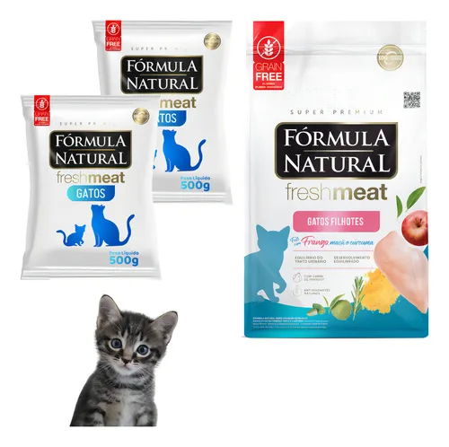 Ração Gato Filhote Fórmula Natural Fresh Meat 1.1kg thumbnail