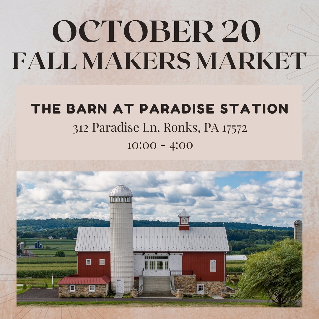 Tomorrow's the day! We are so excited to see everyone at our Fall Makers Market! ššļø
š
When: SUNDAY, October 20
š Time: