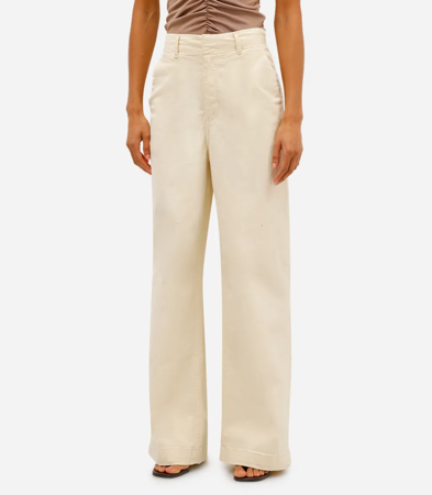 Calça wide leg sarja amarela  — 38 thumbnail