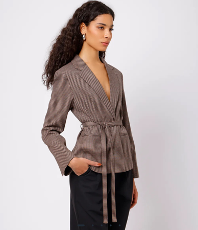 Blazer alfaiataria com amarração mindset  thumbnail