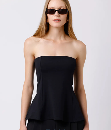 Blusa sem alça mindset preta  thumbnail