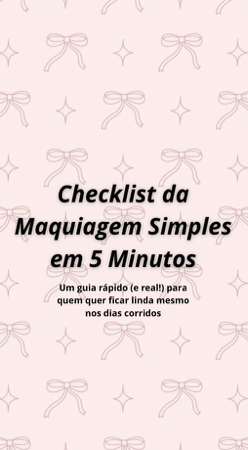 GUIA - Checklist make de 5 minutos thumbnail