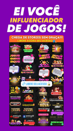 Quer ter stories criativos? São mais de 1.500 adesivos de slots, se destaque, adquira AGORA mesmo o Pack Slots - Figurinhas Premium. thumbnail