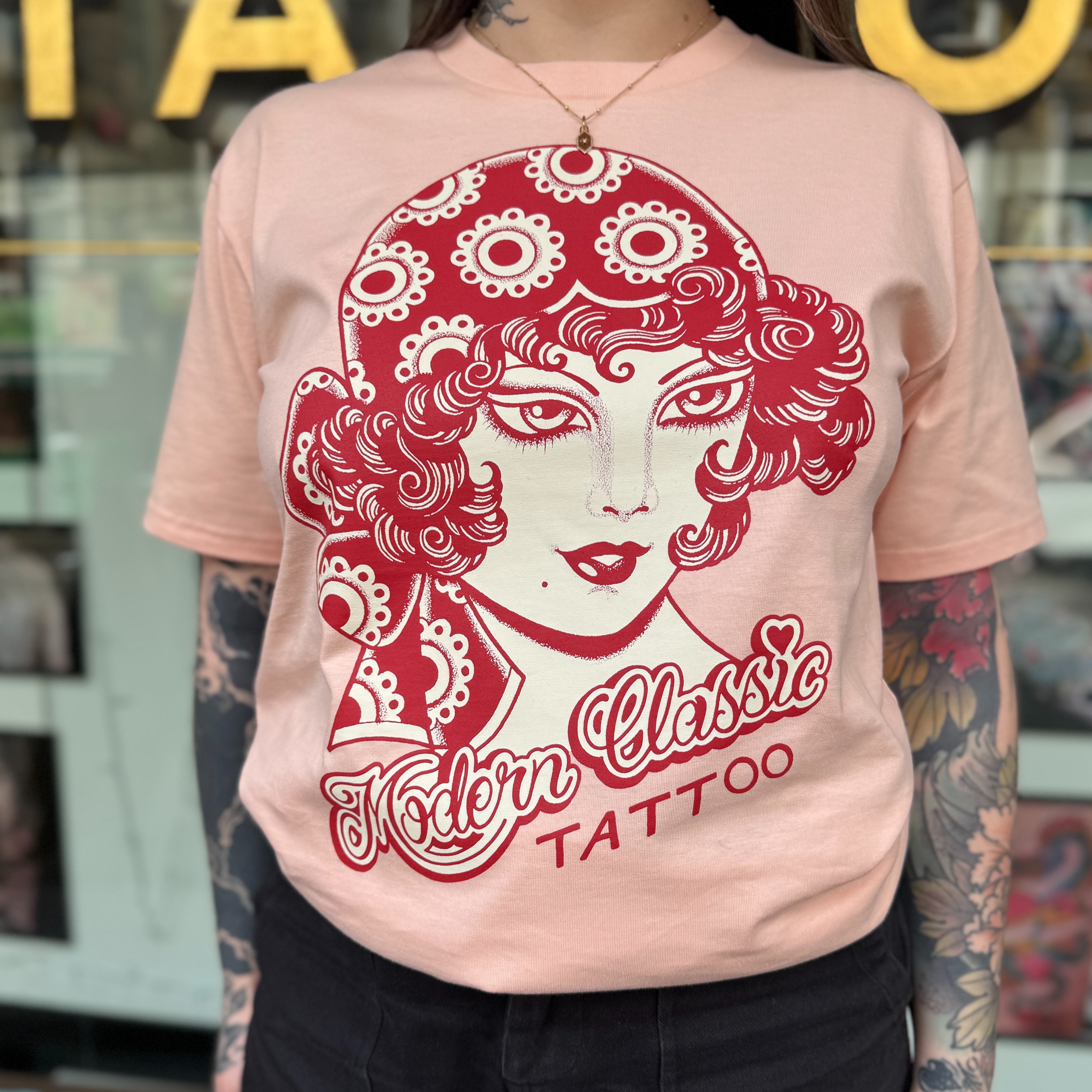 (Pink) Modern Classic Girl T-Shirt thumbnail