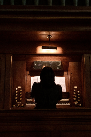 Organist, 1874 Walker & Son organ, Chimer, 1880 Whitechapel chime ST STEPHENS NEWTOWN thumbnail