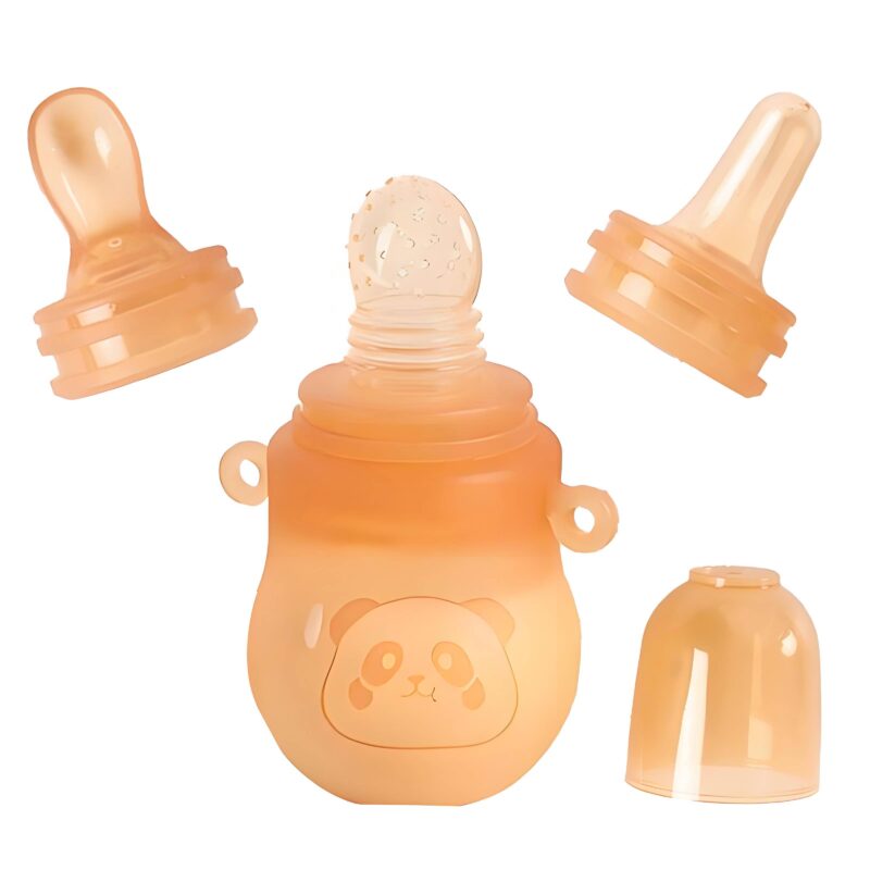 3-in-1 Baby Silicone Food Bottle | BabyVK thumbnail
