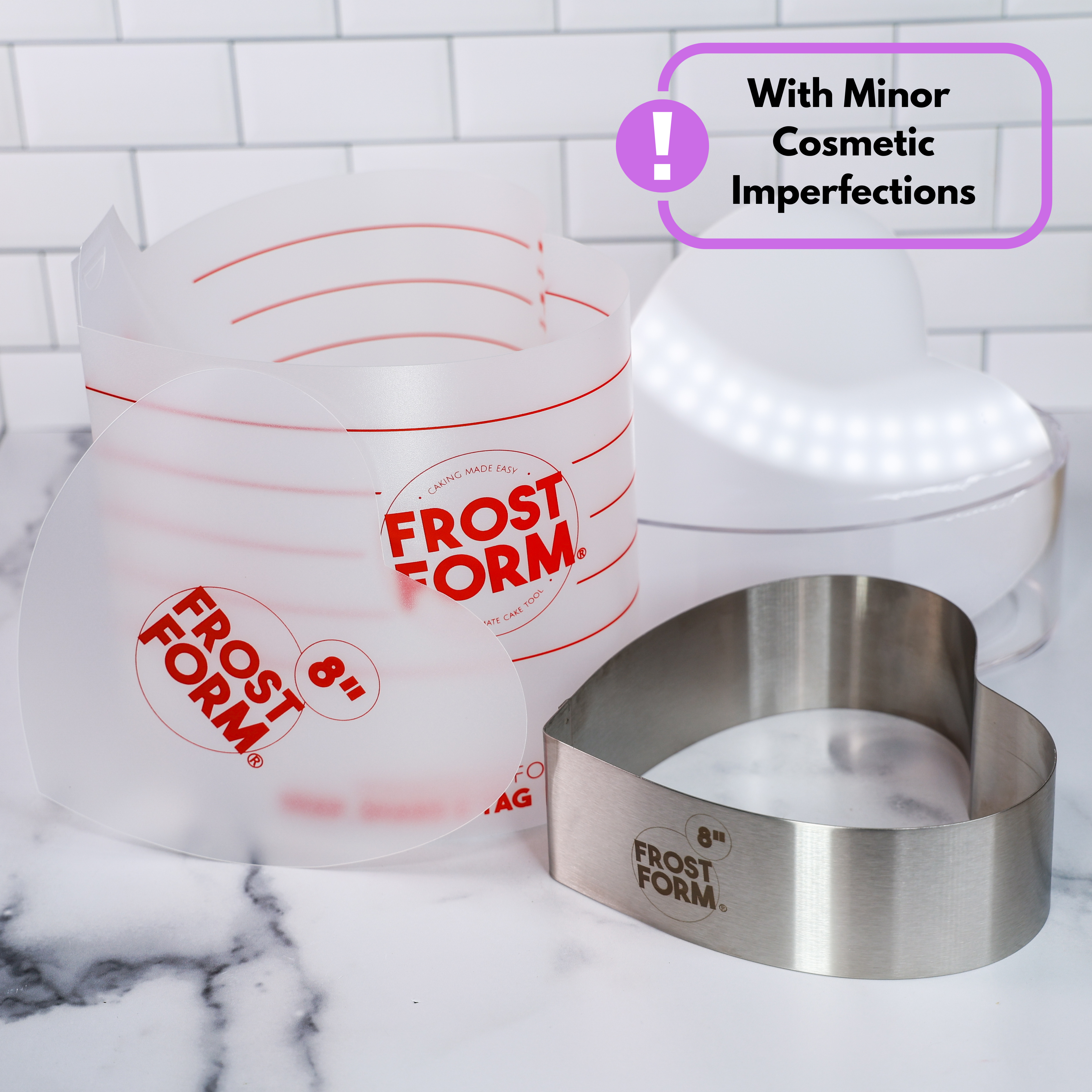 8" (20cm) Heart Frost Form *With Cosmetic Imperfections thumbnail