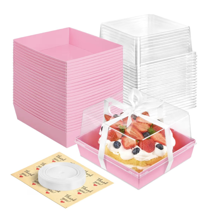 Pink Paper Cake Boxes thumbnail