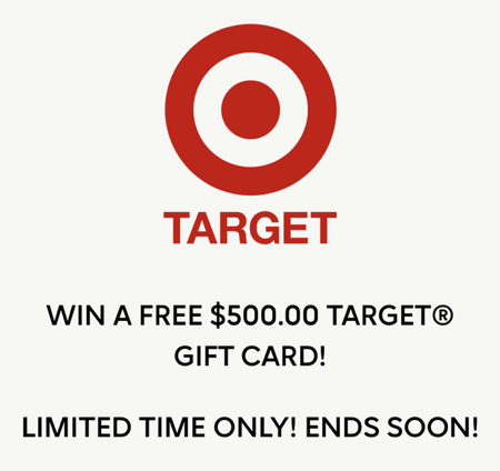 Enter Now to Win a $500.00 Target Gift Card™!!! thumbnail