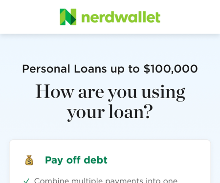 NerdWallet: Personal Loans up to $100,000 thumbnail