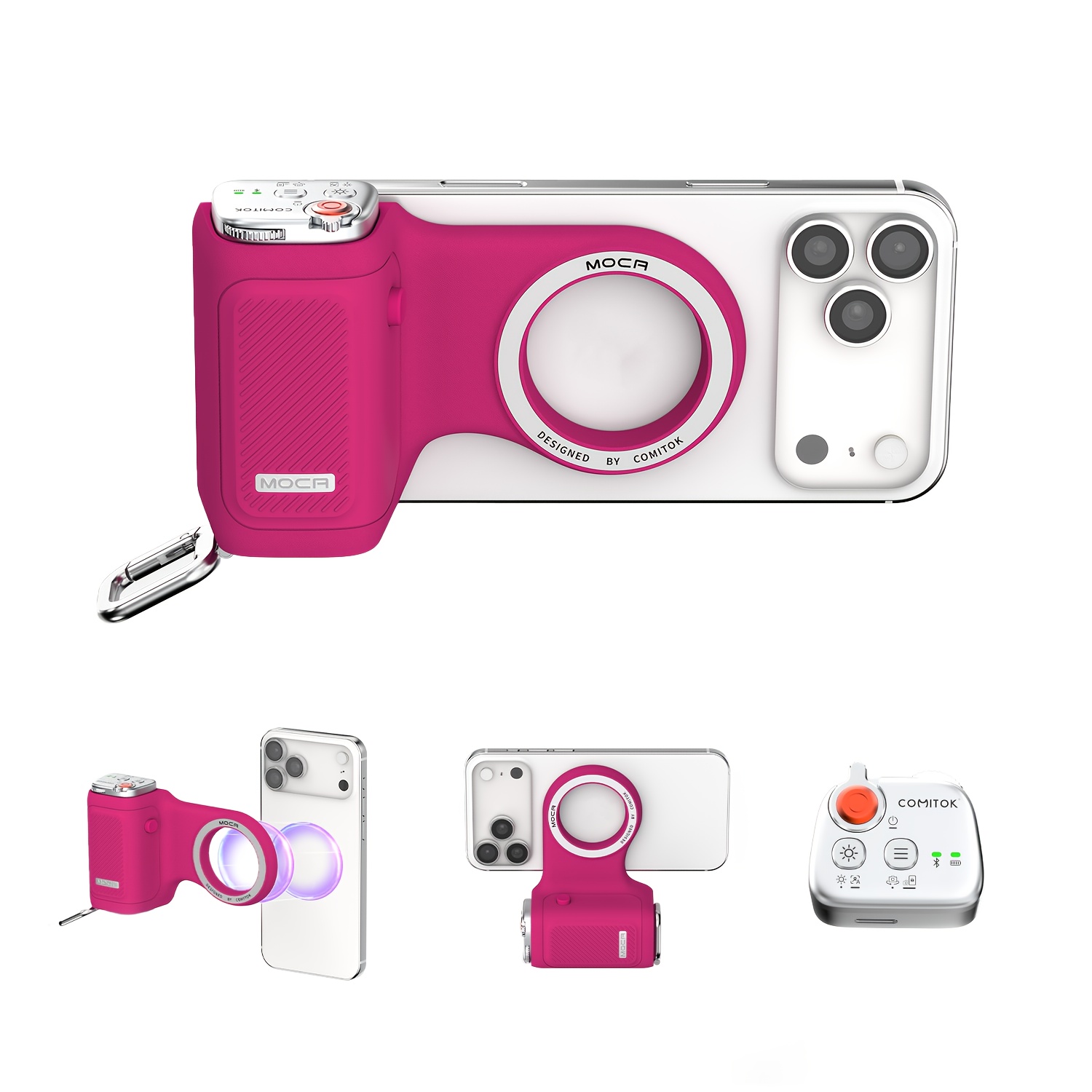     pink iphone camera accessory compatible ios 26 - Temu thumbnail