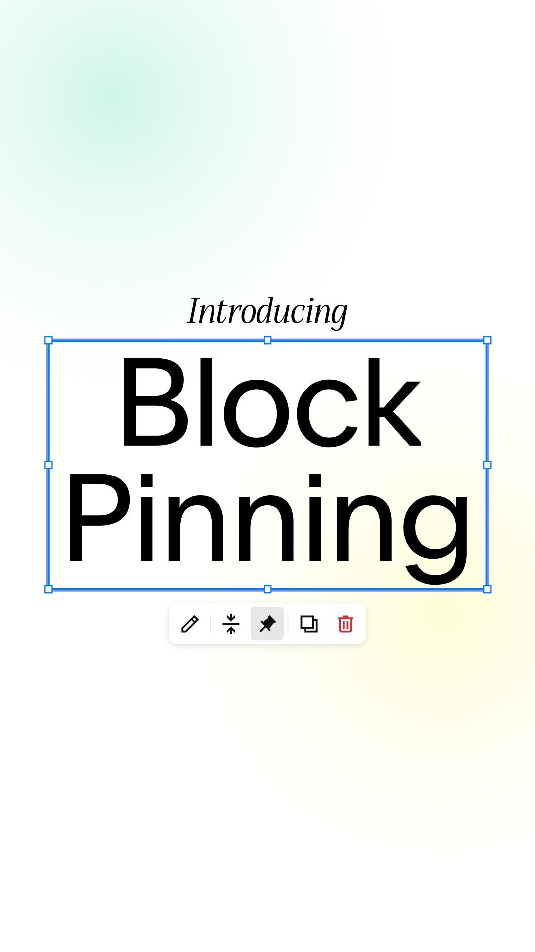 Pin, stack, layer, scroll 📌 With Block Pinning, you can pin your most important website content to create dynamic scroll