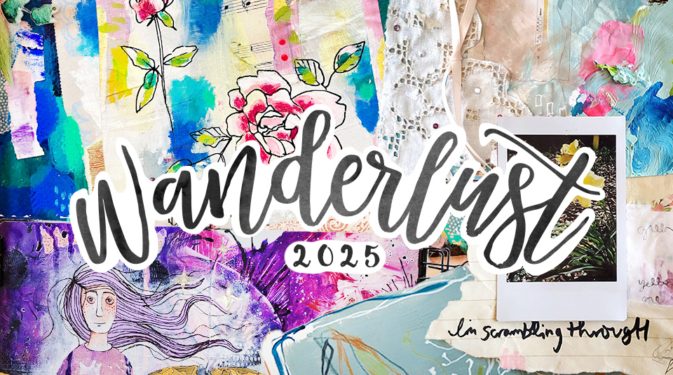 Wanderlust 2025 - mixed-media art journaling course REGISTRATION OPEN thumbnail