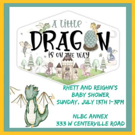 Jul 13 | Rhett & Reighn’s Baby Shower 1pm in Annex thumbnail