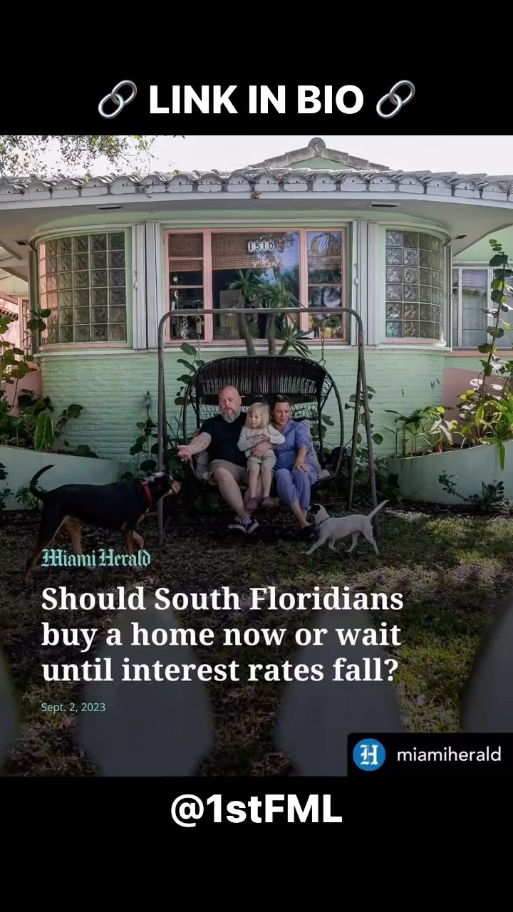 🏠 To buy or not to buy in South Florida’s hot housing market? 🤔 Link in bio for full article: @1stfml 🔗
⠀
Record-breakin