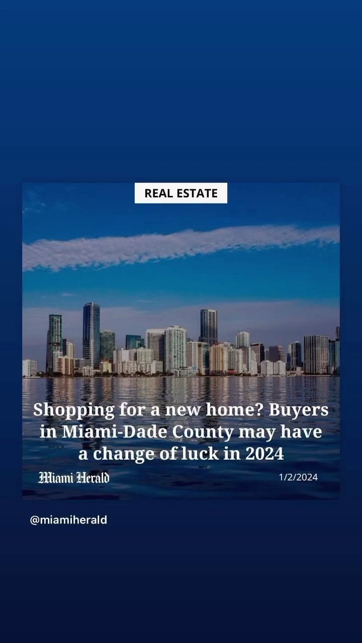 🏡🌴 Miami-Dade Homebuyers, 2024 might be your year! 🌟
⠀
Expert forecasts suggest a shift in the South Florida housing mar
