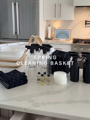 POV: how to motivate me to Spring clean🫧 everything is on my Amazn SF! These are the cutest baskets (also using them in 