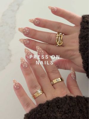 everything I use + my favorite sets are all on my SF ‘nails’ Iist 🤍 it takes me about 15 minutes to do a press on nails 