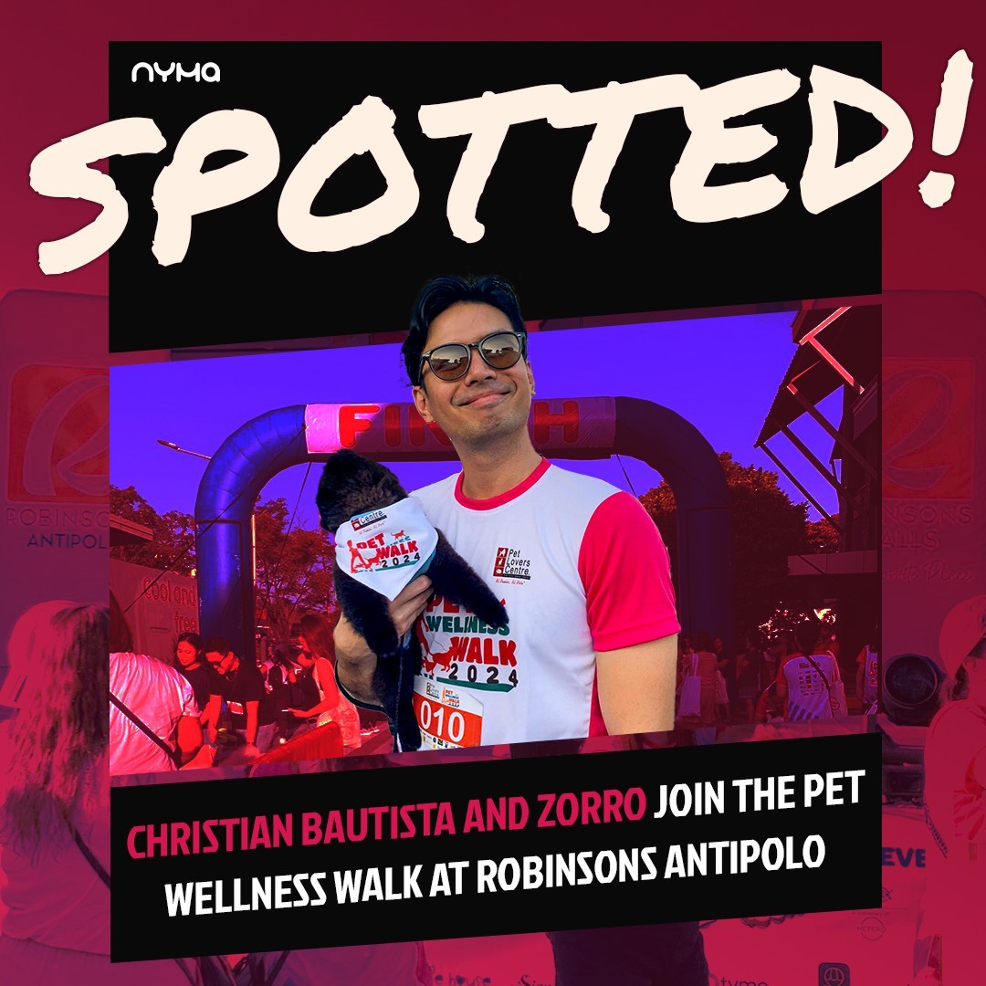 SPOTTED: @xtianbautista brought his handsome furbaby Zorro to the Pet Wellness Walk by @petloverscentreph at Robinsons A