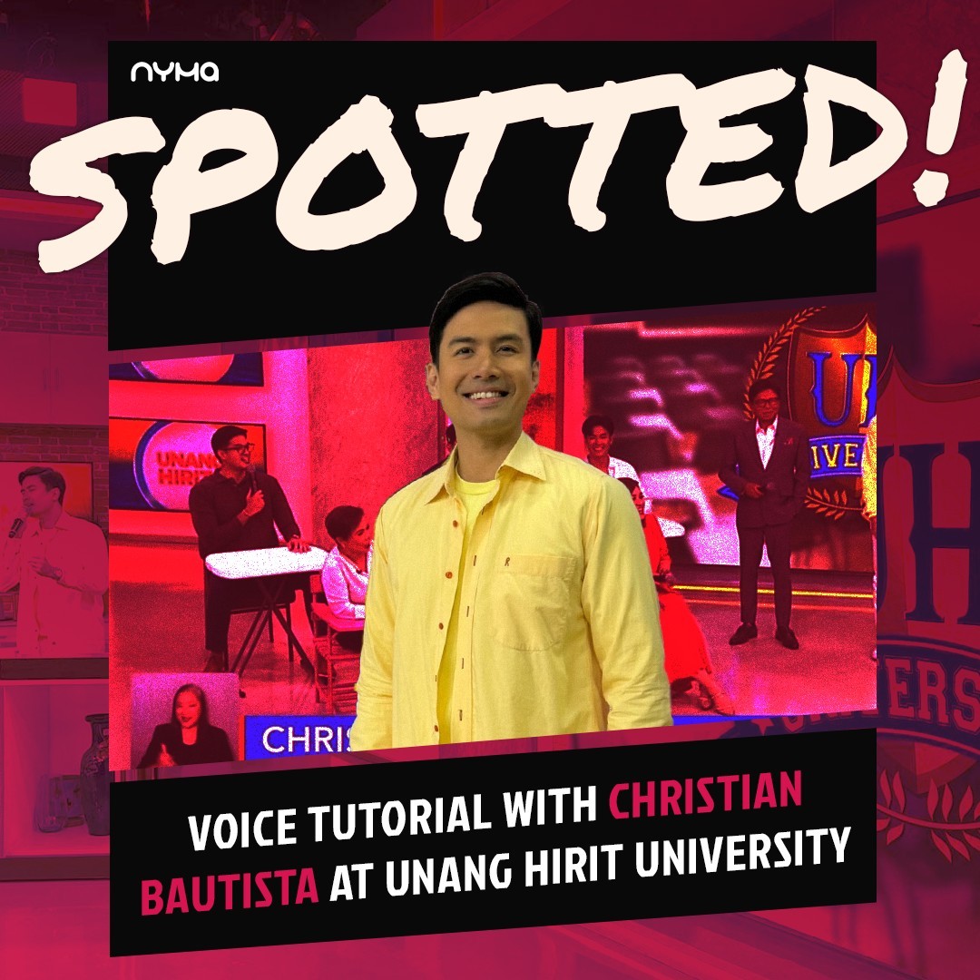 SPOTTED: @xtianbautista made a visit to the @unanghirit studio last April! 🎤✨ He shared his amazing singing skills and g