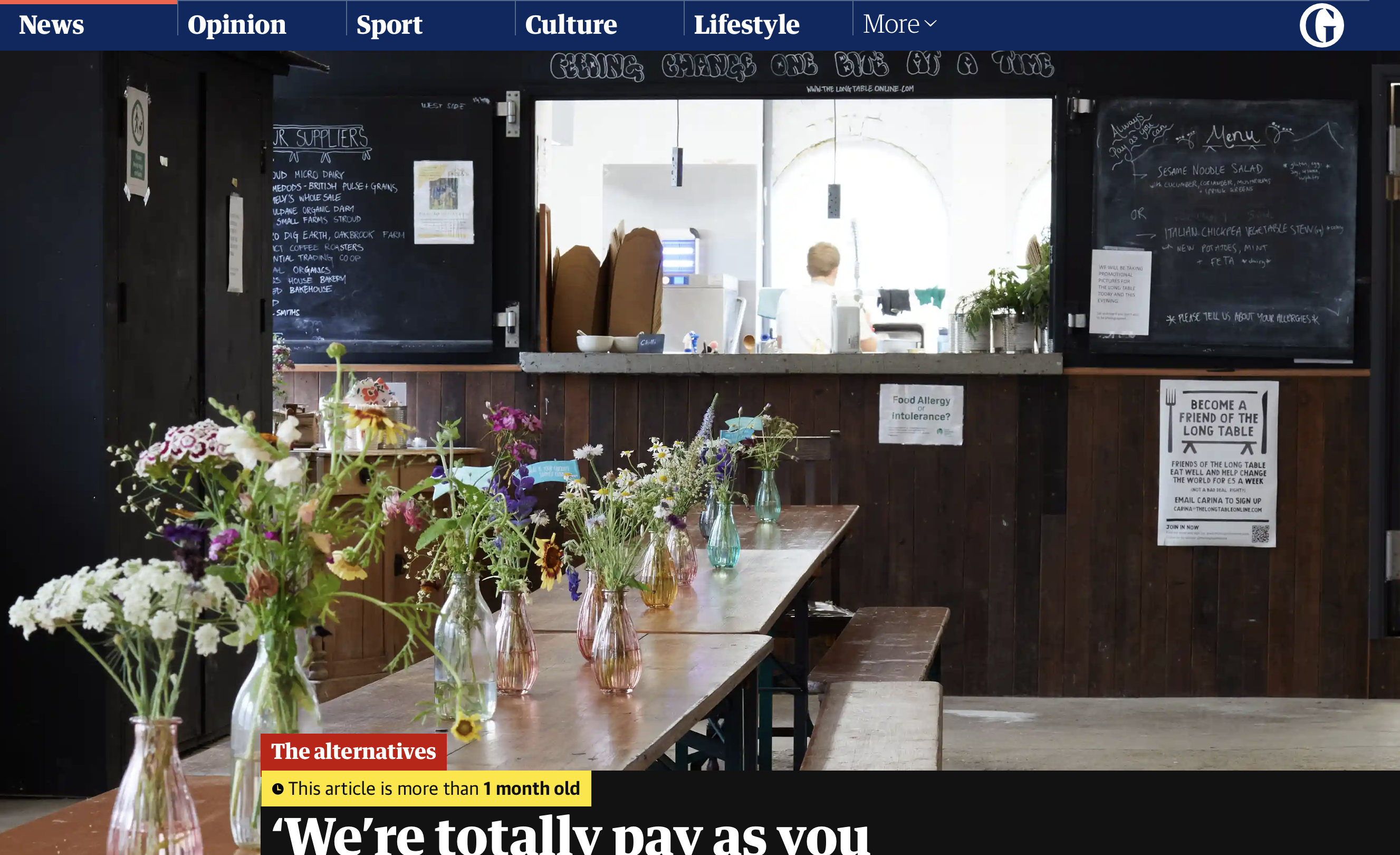 The restaurant prioritising people and planet - The Guardian thumbnail