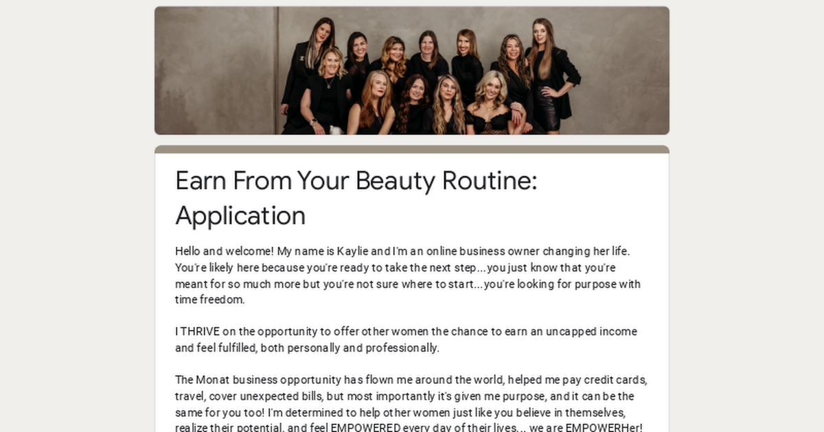 Earn From Your Beauty Routine: Application thumbnail