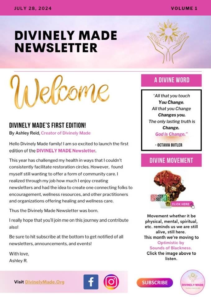 Divinely Made Newsletter thumbnail