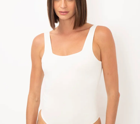 Body branco decote quadrado  thumbnail