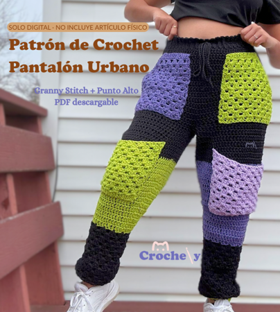 Pantalón Urbano a Crochet – Patrón PDF | Crochely thumbnail