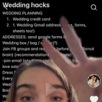 Check out my free wedding hacks note + templates! thumbnail