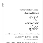 My Budget friendly wedding invite - Etsy / Canva  thumbnail
