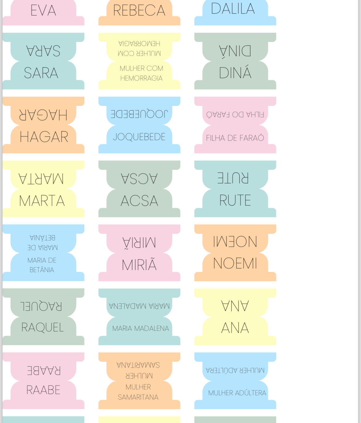 PDF ABAS BÍBLIA - MULHERES DA BÍBLIA - COLORIDO thumbnail