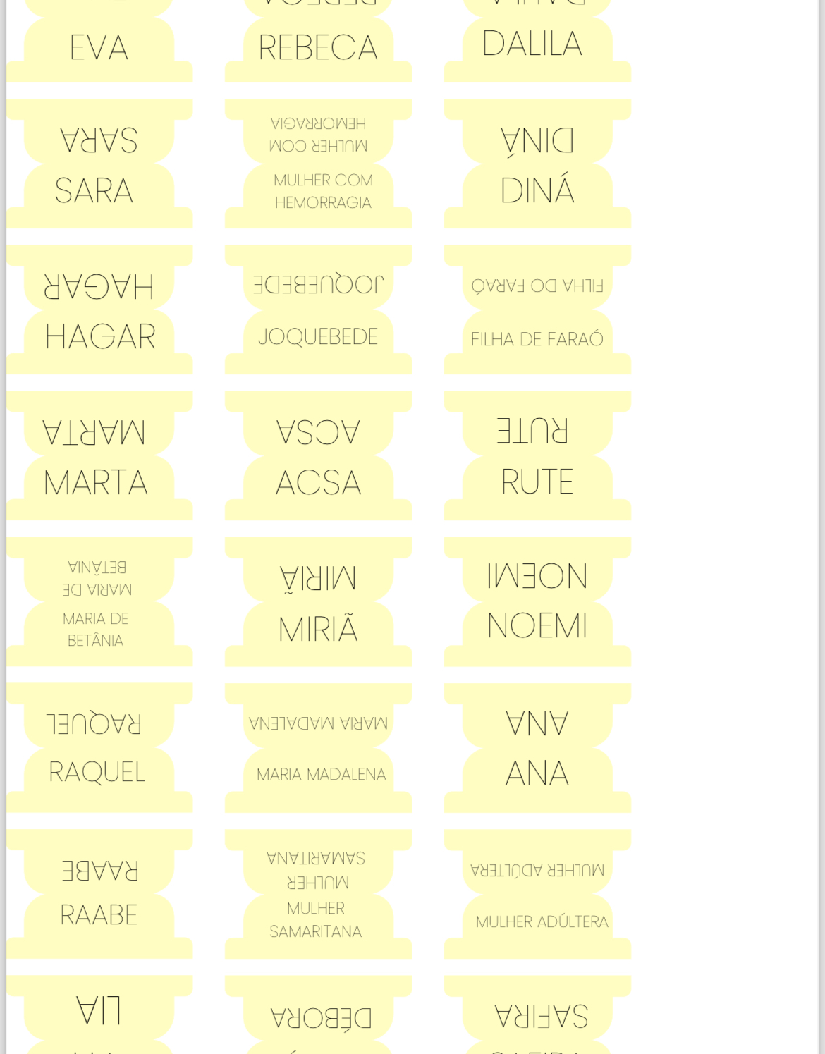 PDF ABAS BÍBLIA - MULHERES DA BÍBLIA - AMARELO thumbnail