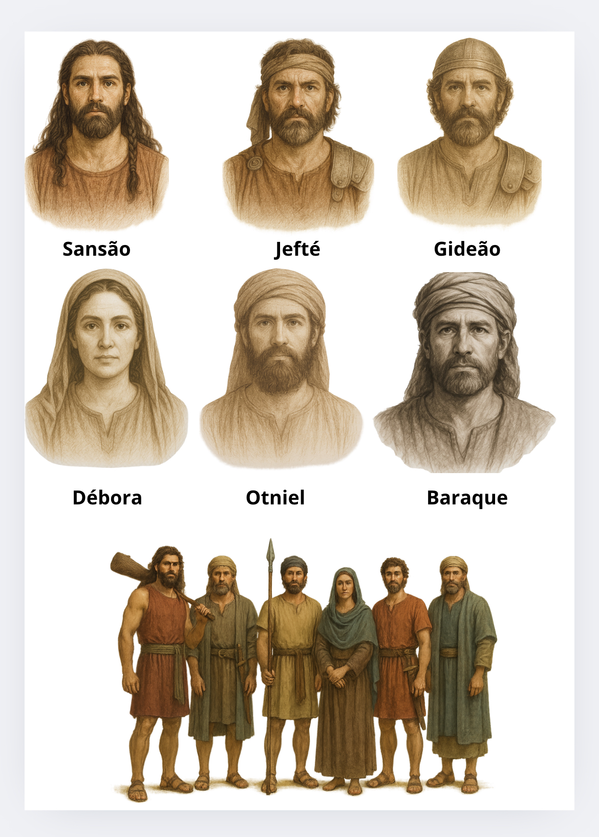 JUÍZES DA BÍBLIA - FIGURINHAS  thumbnail