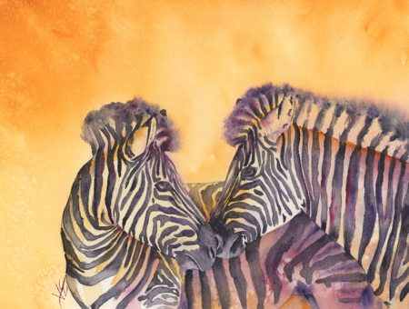 Paint Vibrant Zebras — Art of Valerie Englehart thumbnail