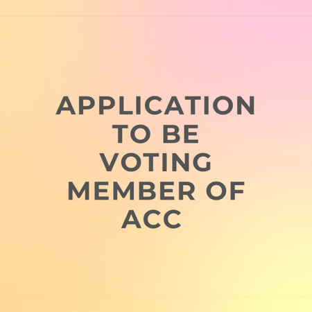ACC Registered (Voting) Membership Form thumbnail