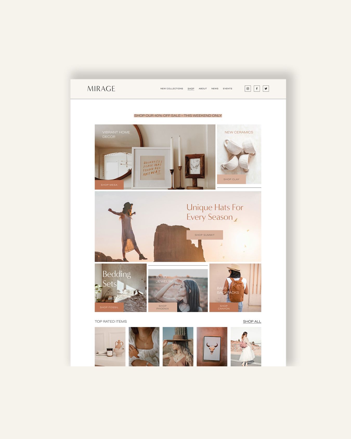 New Day Creative Co is launching in 2 DAYS...
Enjoy this little sneak peek of our MIRAGE template going live in under 4