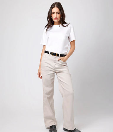 Calça jeans bege mindset  thumbnail