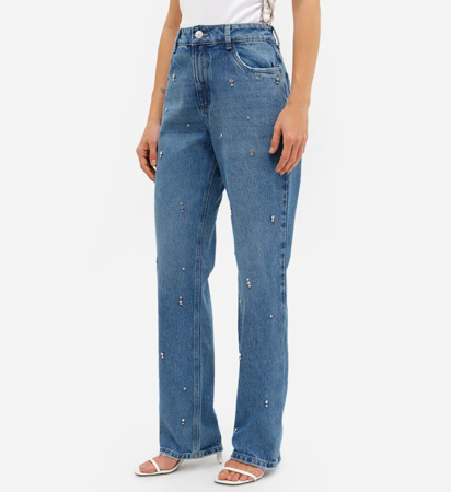 Calça reta com brilhos  thumbnail