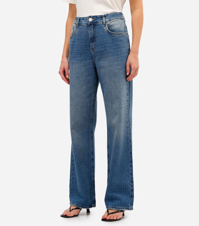 Calça jeans com brilho frete/atras  thumbnail