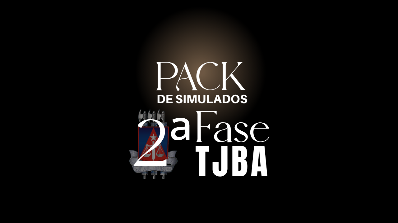 Pack de Simulados TJBA - 2ª Fase | 05 simulados INÉDITOS no padrão da banca CEBRASPE thumbnail