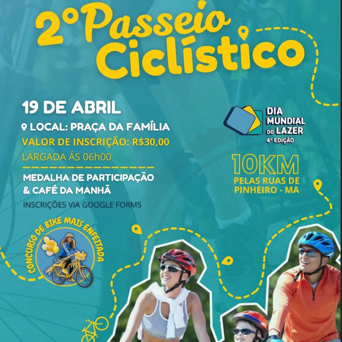 🚴‍♀️Inscrições Passeio Ciclístico  - 2026 thumbnail
