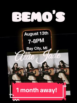 #greenscreen come and seee meeeee!!! 1 month away 💃 #womeninmusic #bemos #baycity #michiganmusic 