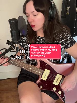 Some fun vocal harmonies (and other things) I worked on today for my song “Knot In The Chain (reimagined)” — track #8 on