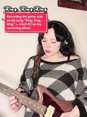 I couldn’t decide whether I wanted a guitar solo on “Ring, Ring, Ring” or not - then I started to feel in my gut that it