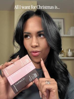 All I want for Christmas is hydrated lips ✨🎄 Trying all the @FARMASI lip peptides because glossy, comfy lips are a non-n