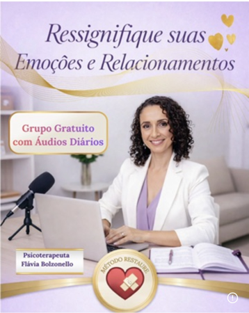 Grupo WhatsApp - Ressignifique  emoções e relacionamentos ♥️ thumbnail